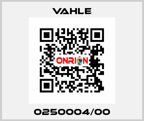 0250004/00 Vahle