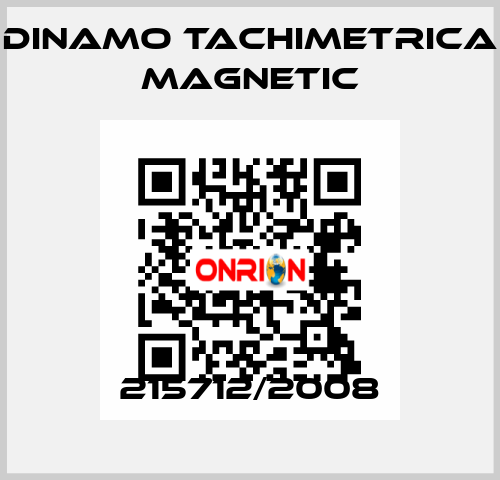 215712/2008 Dinamo Tachimetrica Magnetic