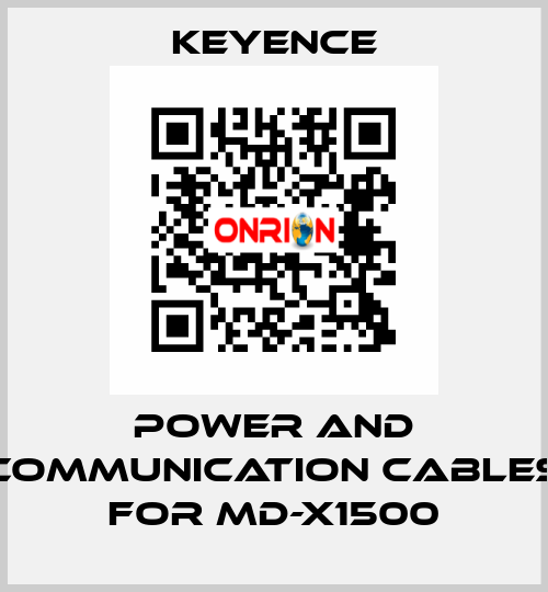 power and communication cables for MD-X1500 Keyence