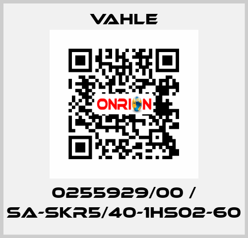 0255929/00 / SA-SKR5/40-1HS02-60 Vahle