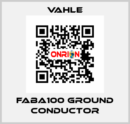 FABA100 GROUND CONDUCTOR Vahle