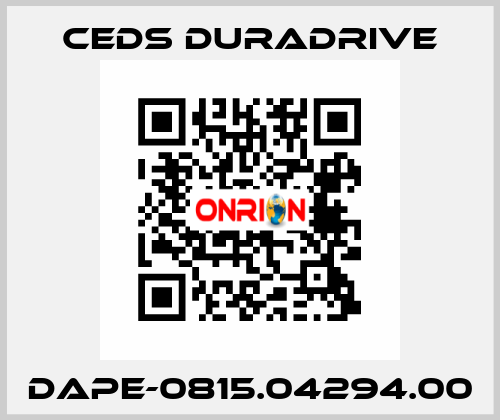 DAPE-0815.04294.00 Ceds Duradrive