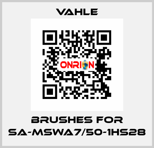 Brushes for SA-MSWA7/50-1HS28 Vahle