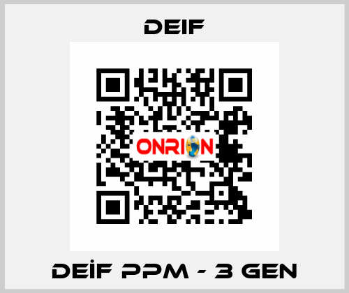 DEİF PPM - 3 GEN Deif