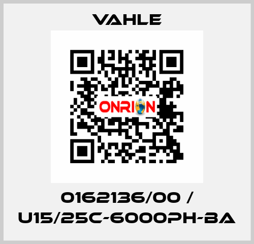 0162136/00 / U15/25C-6000PH-BA Vahle