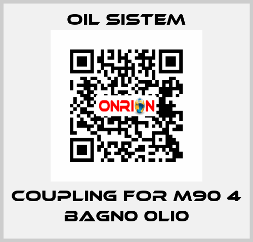 coupling for M90 4 BAGN0 0LI0 Oil Sistem