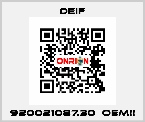 920021087.30  OEM!! Deif