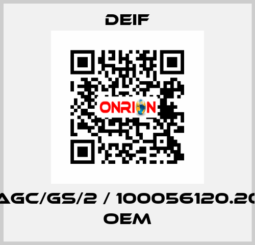 AGC/GS/2 / 100056120.20 OEM Deif