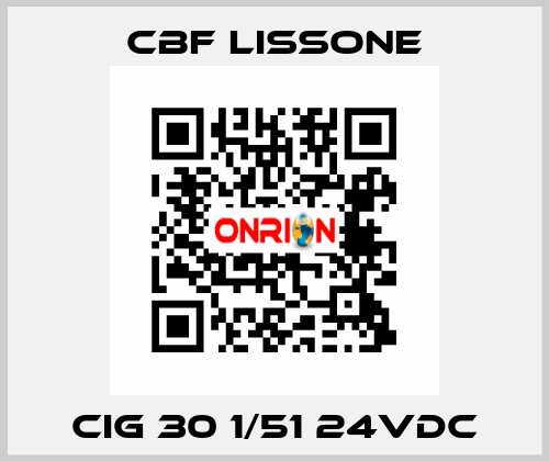 CIG 30 1/51 24VDC CBF LISSONE