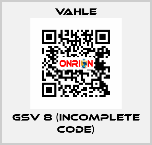 GSV 8 (incomplete code) Vahle