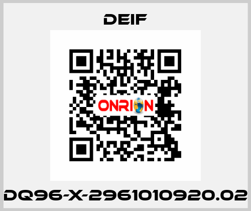 DQ96-X-2961010920.02 Deif