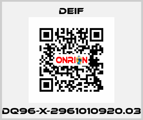 DQ96-X-2961010920.03 Deif