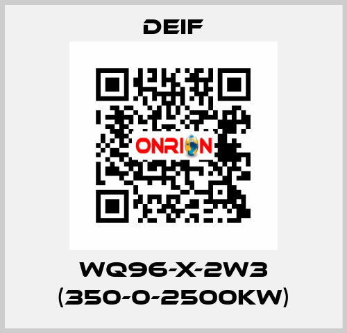 WQ96-X-2W3 (350-0-2500KW) Deif