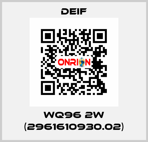 WQ96 2W (2961610930.02) Deif