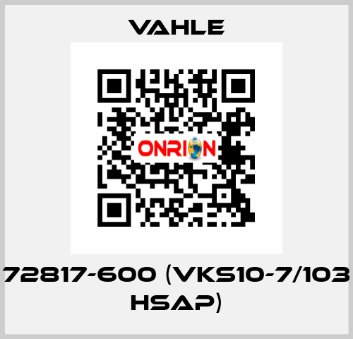 72817-600 (VKS10-7/103 HSAP) Vahle