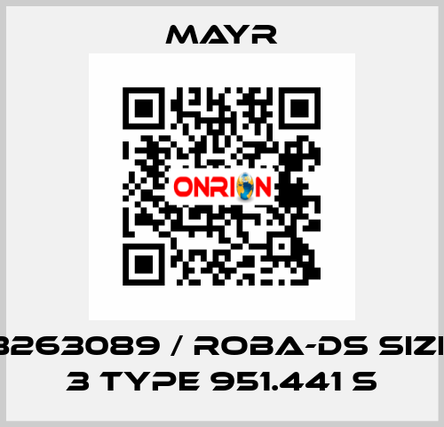 8263089 / ROBA-DS Size 3 Type 951.441 S Mayr