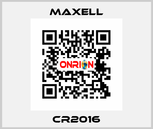 CR2016 MAXELL