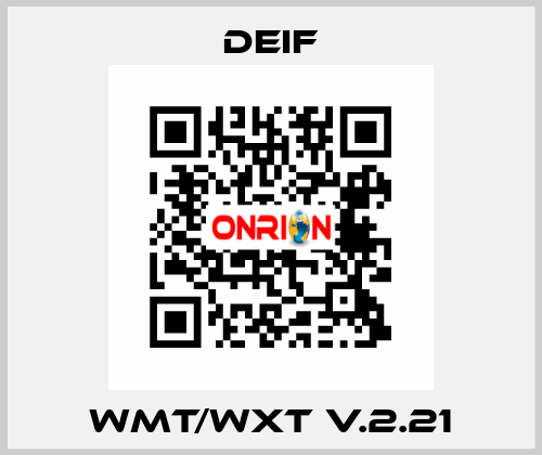 WMT/WXT v.2.21 Deif