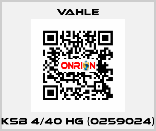 KSB 4/40 HG (0259024) Vahle