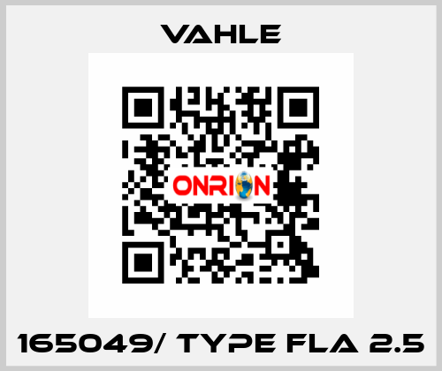 165049/ Type FLA 2.5 Vahle