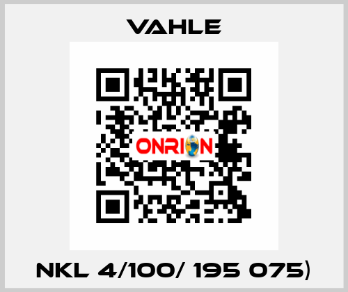 NKL 4/100/ 195 075) Vahle