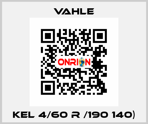 KEL 4/60 R /190 140) Vahle