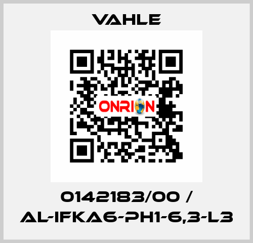 0142183/00 / AL-IFKA6-PH1-6,3-L3 Vahle