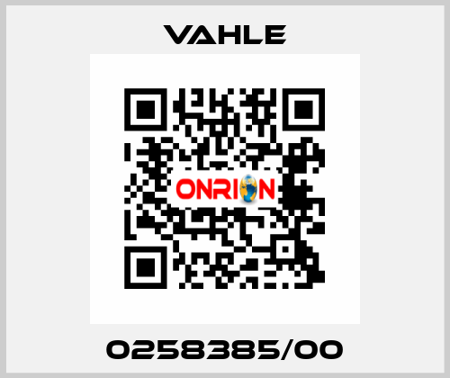 0258385/00 Vahle