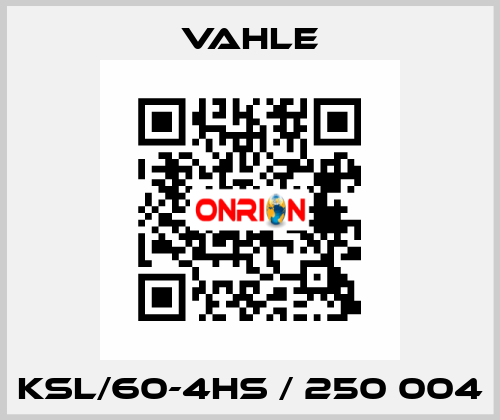 KSL/60-4HS / 250 004 Vahle