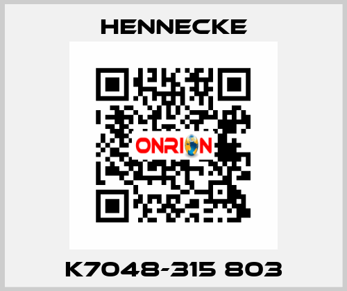 K7048-315 803 Hennecke