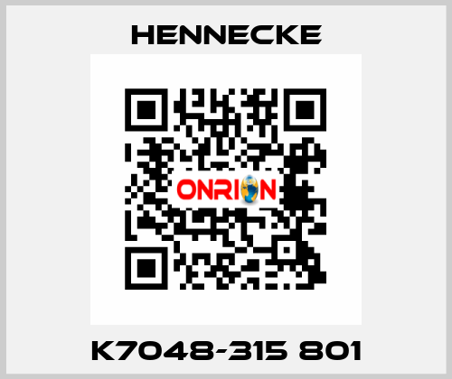 K7048-315 801 Hennecke