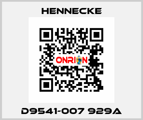 D9541-007 929A Hennecke