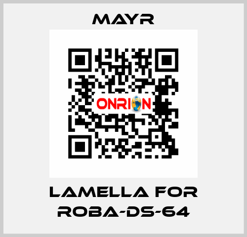 lamella for Roba-DS-64 Mayr