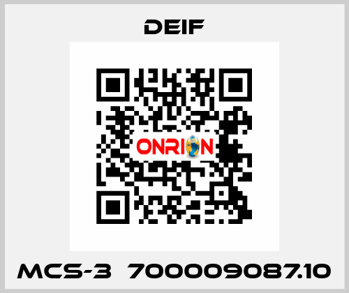 MCS-3  700009087.10 Deif