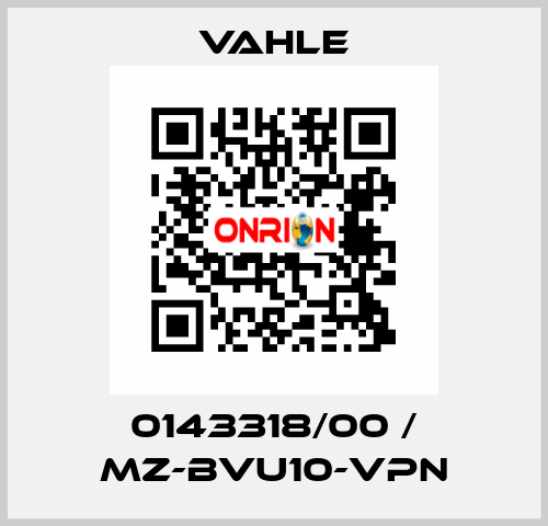 0143318/00 / MZ-BVU10-VPN Vahle