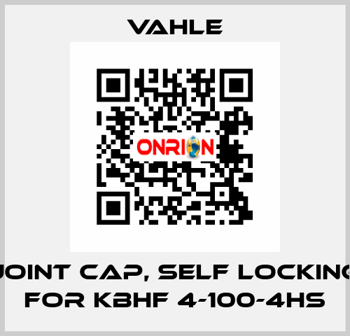 Joint cap, self locking for KBHF 4-100-4HS Vahle