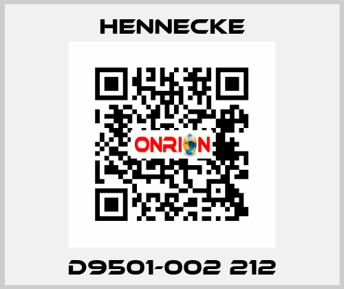 D9501-002 212 Hennecke