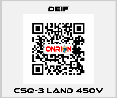 CSQ-3 Land 450V Deif