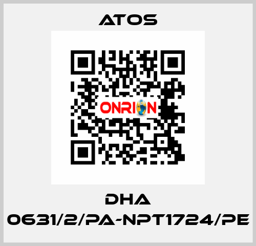 DHA 0631/2/PA-NPT1724/PE Atos