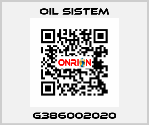 G386002020 Oil Sistem