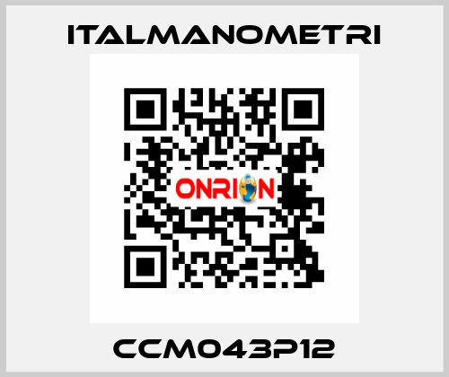 CCM043P12 ITALMANOMETRI