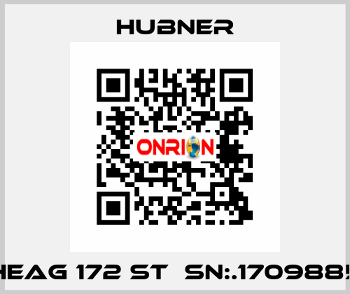 HEAG 172 st  SN:.1709885 HUBNER