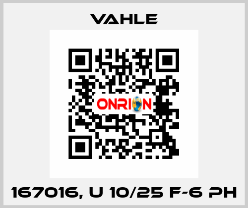 167016, U 10/25 F-6 PH Vahle