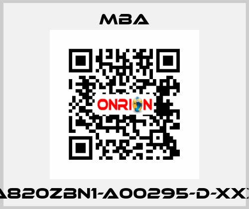 MBA820ZBN1-A00295-D-XXXXX MBA