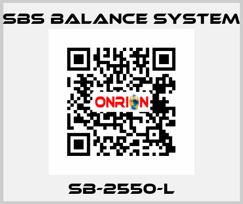 SB-2550-L SBS BALANCE SYSTEM