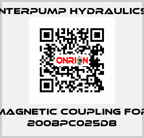 magnetic coupling for 200BPC025D8 Interpump hydraulics