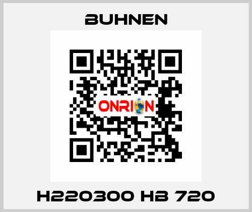 H220300 HB 720 Buhnen