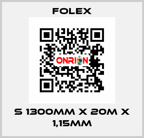 S 1300mm x 20m x 1,15mm Folex