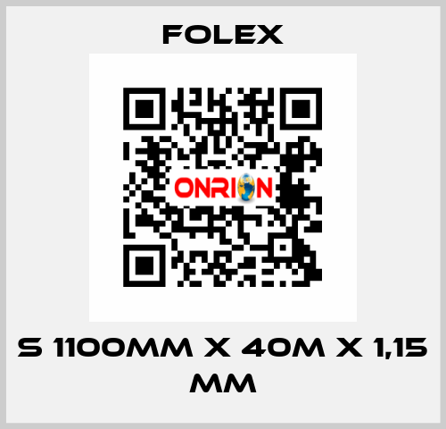 S 1100mm x 40m x 1,15 mm Folex