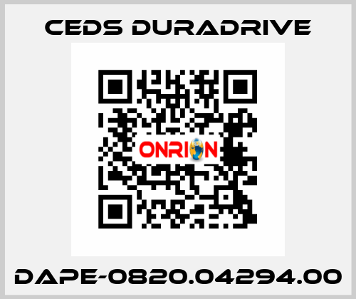 DAPE-0820.04294.00 Ceds Duradrive